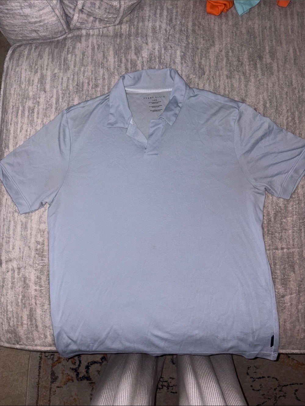 Perry Ellis Light Blue Men's Polo Shirt